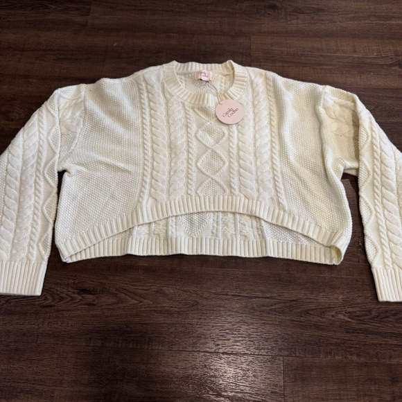 Camila Coelho Cable-Knit Sweater – Cream – Size L – NWT - Picture 5 of 9